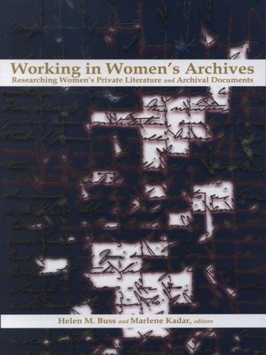 cover image of Working in Women's Archives